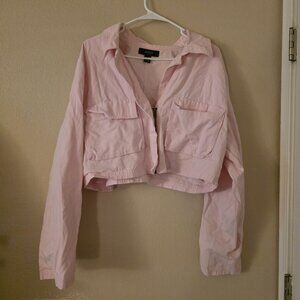 Forever 21 Size 1X Pink Denim Jacket